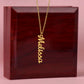 Happy 22nd Birthday Vertical Name Necklace, Custom Name Necklace, Birthday Gift For Her, Graduation Gift, Unique Jewelry Gift.