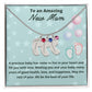 To An Amazing New Mom Custom Baby Feet Necklace, Engraved Baby Feet Necklace, Gift For New Mom, First Time Mom To Be Gift.