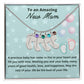 To An Amazing New Mom Custom Baby Feet Necklace, Engraved Baby Feet Necklace, Gift For New Mom, First Time Mom To Be Gift.