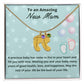 To An Amazing New Mom Custom Baby Feet Necklace, Engraved Baby Feet Necklace, Gift For New Mom, First Time Mom To Be Gift.