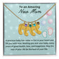 To An Amazing New Mom Custom Baby Feet Necklace, Engraved Baby Feet Necklace, Gift For New Mom, First Time Mom To Be Gift.
