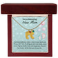 To An Amazing New Mom Custom Baby Feet Necklace, Engraved Baby Feet Necklace, Gift For New Mom, First Time Mom To Be Gift.