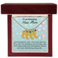 To An Amazing New Mom Custom Baby Feet Necklace, Engraved Baby Feet Necklace, Gift For New Mom, First Time Mom To Be Gift.