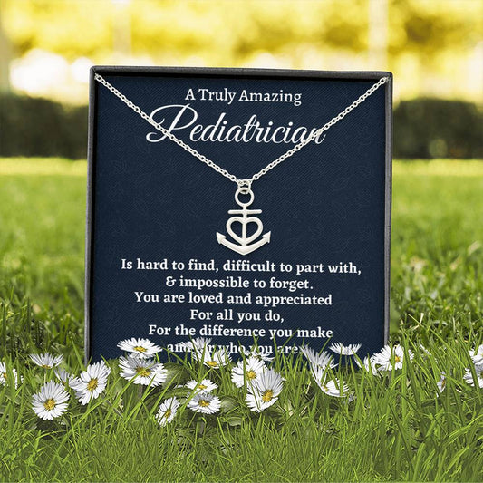 Pediatrician Gift, Appreciation Gift For A Pediatrician, Anchor Necklace, Personalized Pediatrician Gift, Jewelry Gift For Women