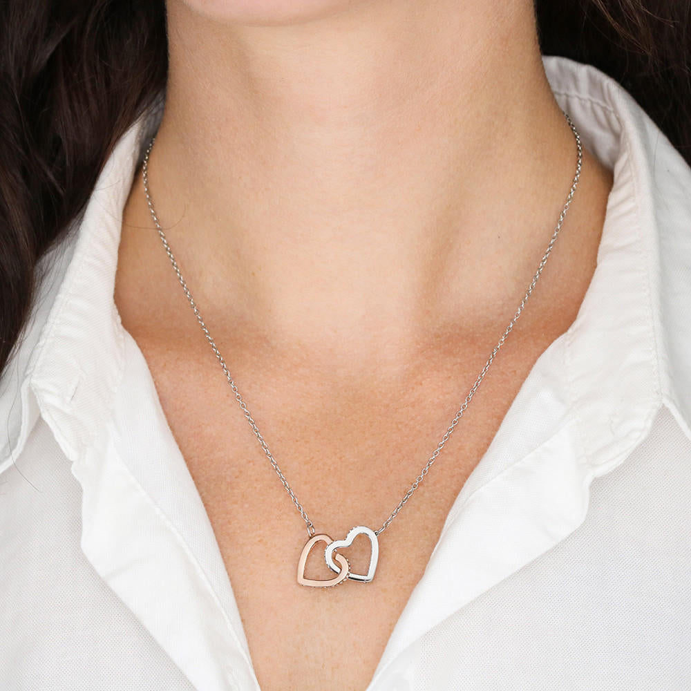 Gift for Best Friend, Personalized Two Hearts Necklace, Unbiological Sister Gift, Gift For Your BFF, Sister Gift