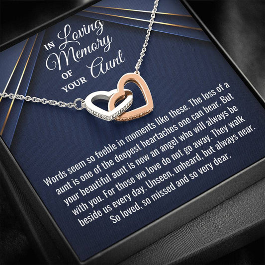 Loss of Aunt Gift, Bereavement Gift, Sorry For Your loss, Sympathy Necklace, Aunt Memorial Gift, Aunt Remembrance Necklace
