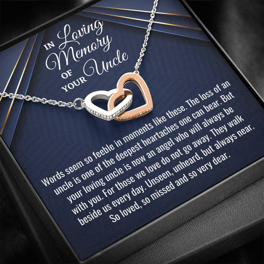 Loss of an Uncle Gift, Bereavement Gift, Sorry For Your loss, Sympathy Necklace, Uncle Memorial Gift, Uncle Remembrance Necklace