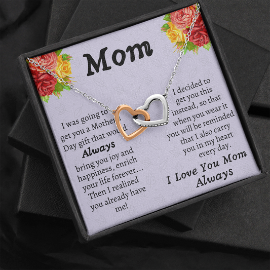 Funny Mother's Day Gift, Love Knot Necklace, Mom Gift Idea, Mom Gift From Daughter Necklace, Mom Gift From Son