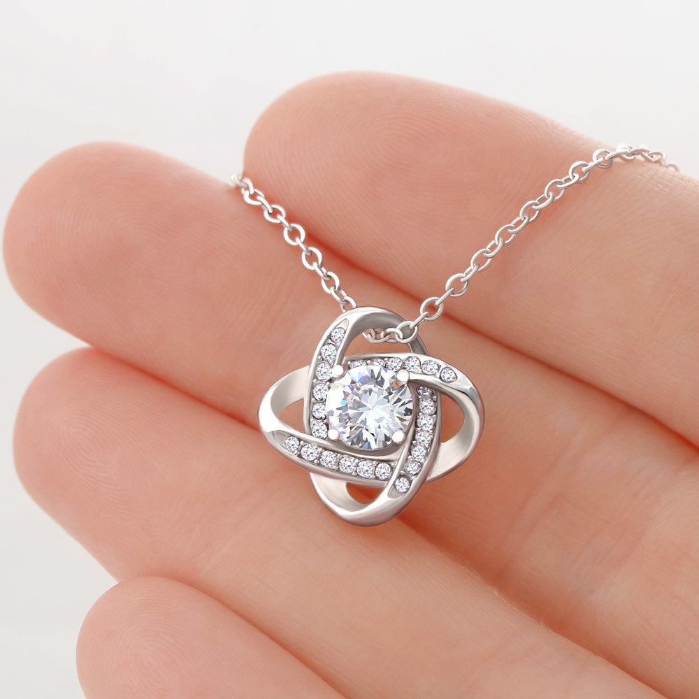 Birthday Gift for 11 Year Old Girl, Personalized Eleventh Birthday Gift, Love Knot Necklace, Birthday Present for 11 Year Old, Birthday Gift For A Daughter