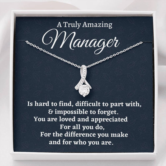 Manager Gift, Appreciation Gift For A Manager, Beautiful Necklace, Personalized Manager Gift, Jewelry Gift For Women