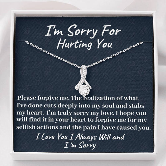 I'm Sorry Gift, Apology Necklace For Wife Girlfriend, Sorry Gift Friend, Forgive me Jewelry Sorry Partner, Sorry Sister