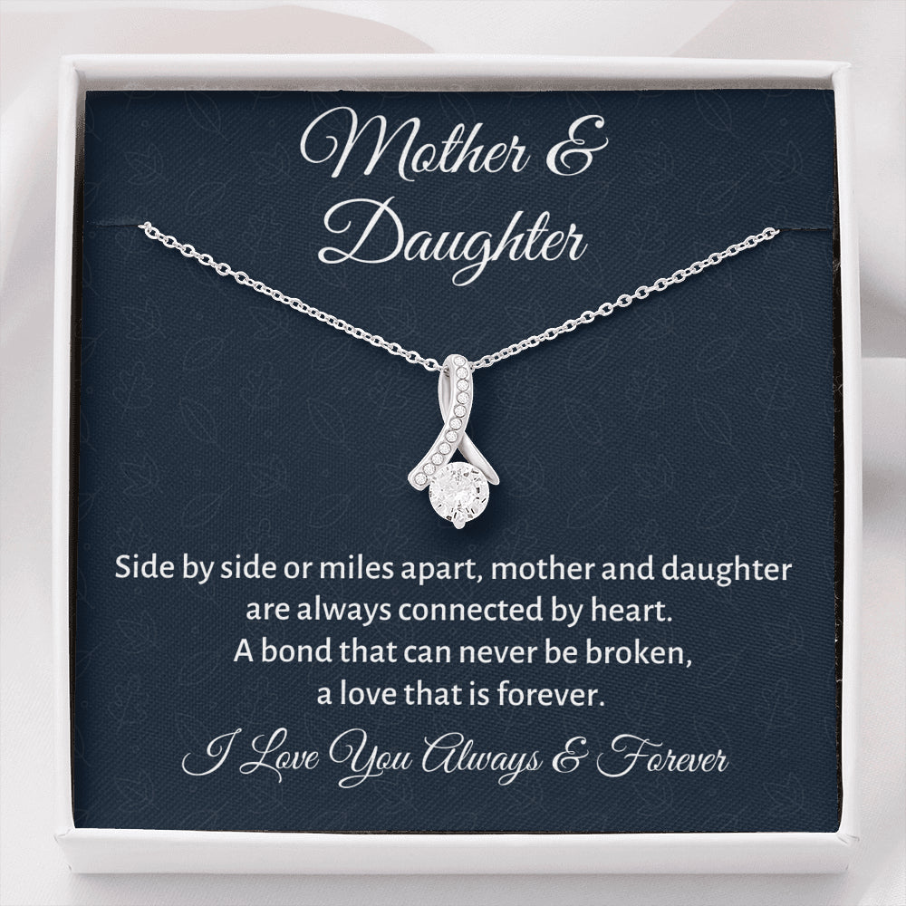 Mother & Daughter Beautiful Necklace Gift, Mom Birthday or Christmas Present from Daughter, Parent Appreciation Gift