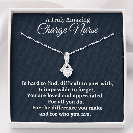 Charge Nurse Gift, Appreciation Gift For A Charge Nurse, Beautiful Necklace Personalized Nurse Gift, Nurse Jewelry Gift For Women