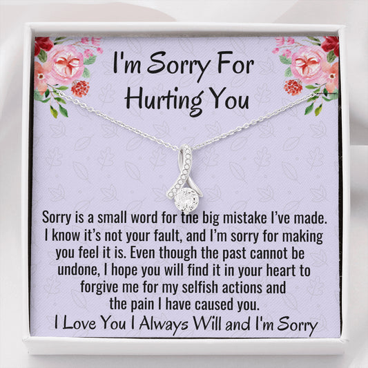 I'm Sorry Gift, Forgive me Jewelry, Apology Necklace For Wife Girlfriend, Beautiful Necklace, Sorry Gift Friend, Sorry Partner