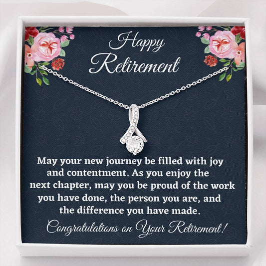 Retirement Gifts for Women Necklace, Coworker Retirement Gift, Teacher Retirement Gift, Beautiful Necklace, Gifts for Retiring Colleague