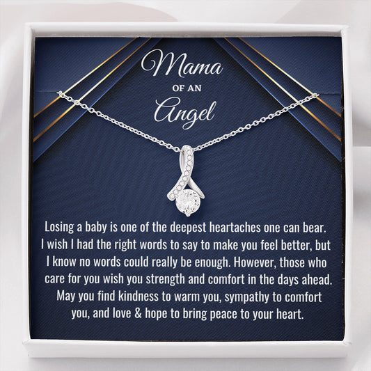 Miscarriage Gift, Mama of an Angel, Beautiful Pregnancy Loss Necklace, Sorry for Your Loss, Angel Baby, Bereavement Gift, Miscarriage Keepsake