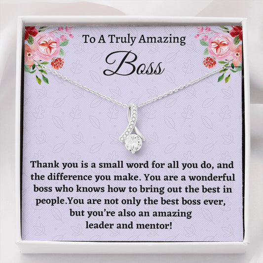 Boss Gift for Women Boss, Beautiful Necklace, Boss Lady Jewelry Gift, Appreciation Thank You Gift For An Amazing Boss