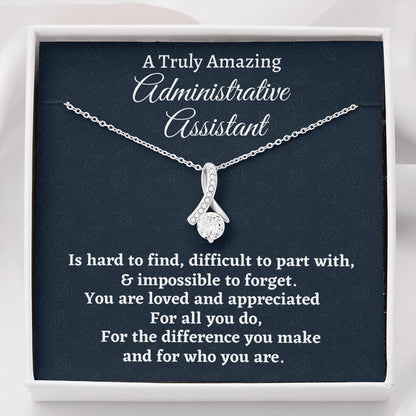 Administrative Assistant Gift, Appreciation Gift For An Administrative Assistant, Beautiful Necklace Personalized Gift, Jewelry Gift For Women
