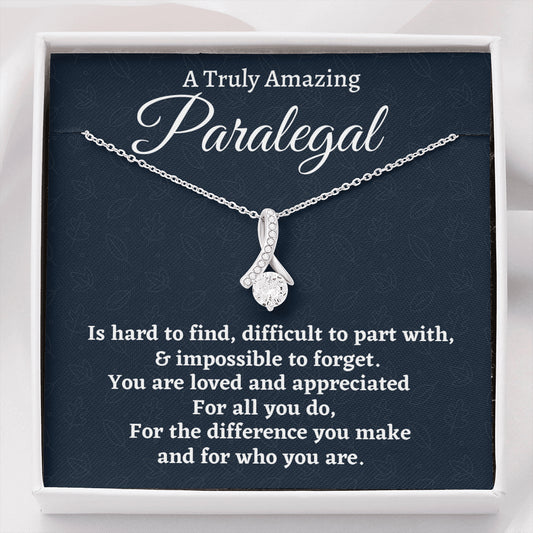 Paralegal Gift, Appreciation Gift For A Paralegal, Beautiful Necklace Personalized Gift, Jewelry Gift For Women