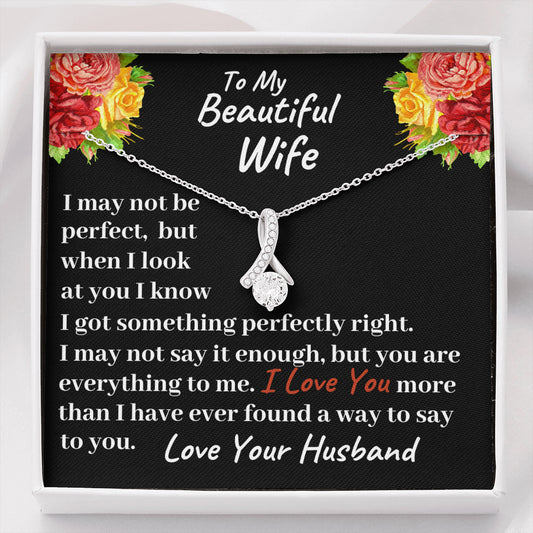Necklace Gift For Wife Beautiful Birthday or Christmas Gift For Wife, Anniversary Gift