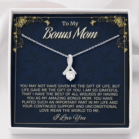 Gift For Bonus Mom, Beautiful Necklace For Mother In Law,  Stepmom Gift, Christmas Gift, Birthday Gift From Stepdaughter or Stepson