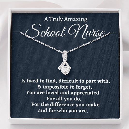 School Nurse Gift, Appreciation Gift For A School Nurse, Beautiful Necklace Personalized Gift, Jewelry Gift For Women, Farewell Gift