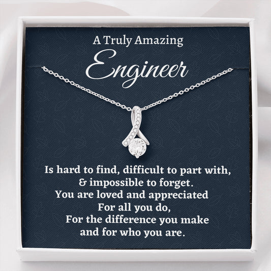 Engineer Gift, Appreciation Gift For An Engineer, Beautiful Necklace Personalized Gift, Jewelry Gift For Women, Farewell Gift