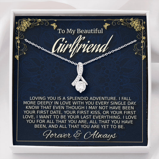 Girlfriend Gift Necklace, Anniversary Gift for Girlfriend, Beautiful Necklace, Birthday Gift for Girlfriend, Christmas Gift for Girlfriend