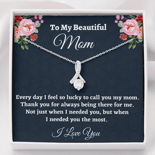 Gift for Mom, Birthday Gift for Mom, Beautiful Necklace, Present From Daughter to Mother Christmas Gift From Son