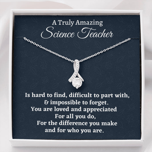Science Teacher Gift, Appreciation Gift For A Science Teacher, Beautiful Necklace Personalized Gift, Jewelry Gift For Women