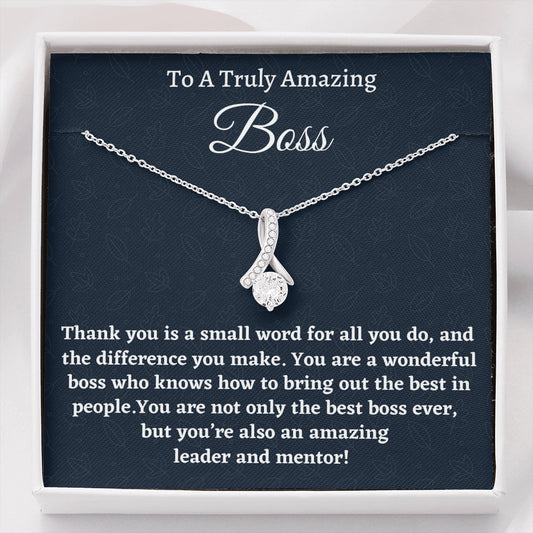 Boss Gift for Women Boss, Beautiful Necklace, Boss Lady Jewelry Gift, Appreciation Thank You Gift For An Amazing Boss