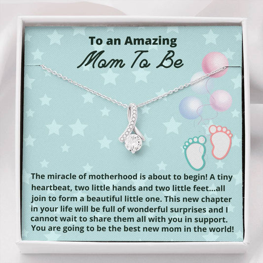 Mom To Be Necklace Gift, Baby Shower Gift for Expecting Moms, Mom to Be, New Mom Gift, Pregnancy gift