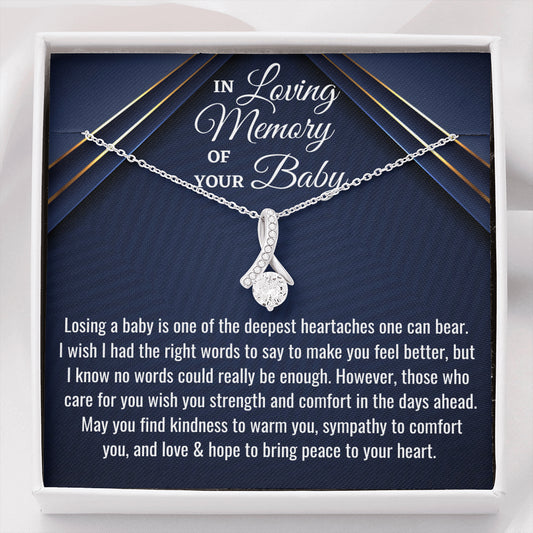 Miscarriage Gift, Pregnancy Loss Necklace, Sorry for Your Loss, Angel Baby, Bereavement Gift, Miscarriage Keepsake