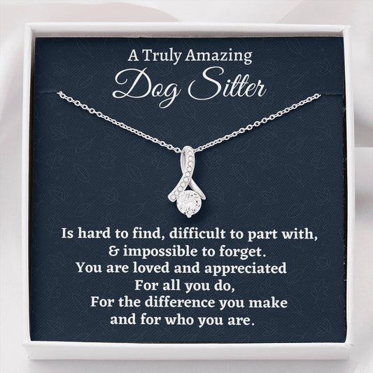 Dog Sitter Gift, Appreciation Gift For A Dog Sitter, Beautiful Necklace Personalized Gift, Jewelry Gift For Women