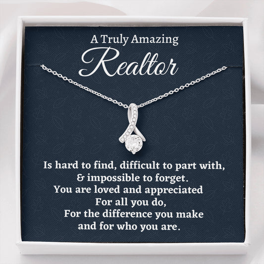 Realtor Gift, Appreciation Gift For A Realtor, Beautiful Necklace Personalized Gift, Jewelry Gift For Women