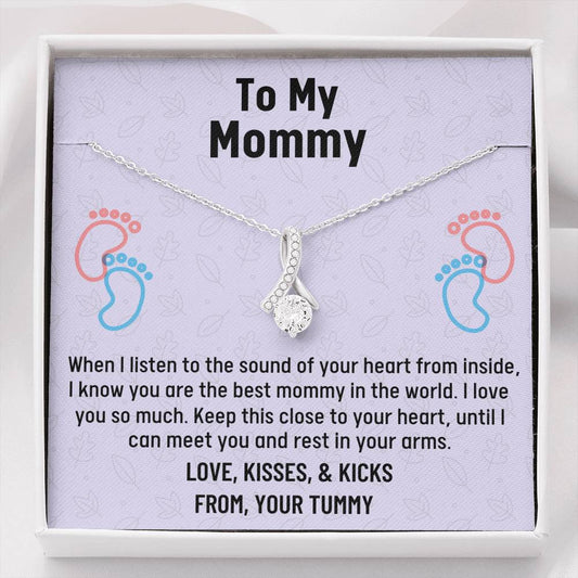 Mom To Be Gift, Beautiful Necklace Gift For Expecting Mom, Mommy To Be Gift Mommy Present From Unborn Baby, Pregnancy Gift
