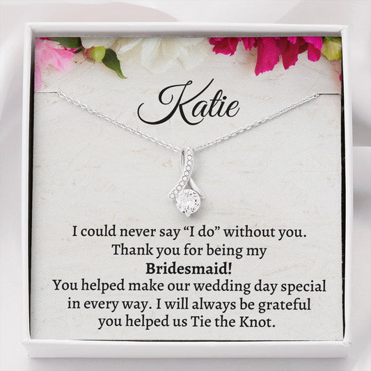 Bridesmaid Thank You Gift From Bride, Personalized Bridesmaid Thank You Gift, Beautiful Necklace, Appreciation Gift, Bridesmaid Jewelry Gift