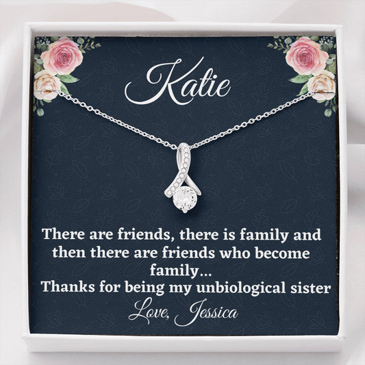 Gift for Best Friend, Personalized Beautiful Necklace, Unbiological Sister Gift, Gift For Your BFF, Sister Gift