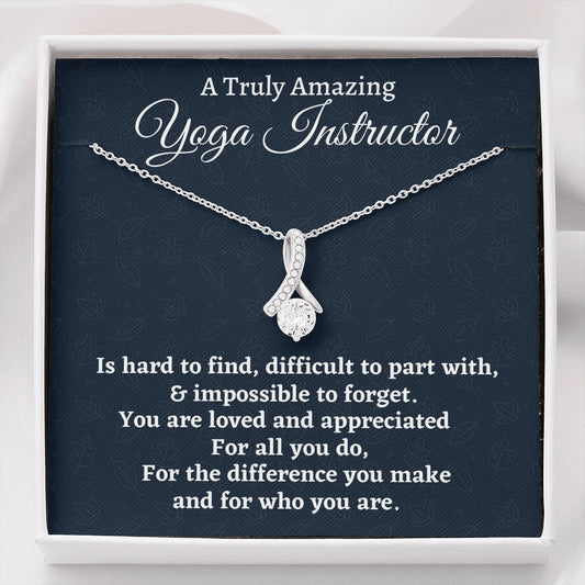 Yoga Instructor Gift, Appreciation Gift For A Yoga Instructor, Beautiful Necklace Personalized Gift, Jewelry Gift For Women