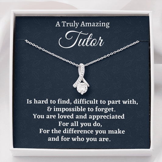 Tutor Gift, Appreciation Gift For A Tutor, Beautiful Necklace Personalized Gift, Jewelry Gift For Women
