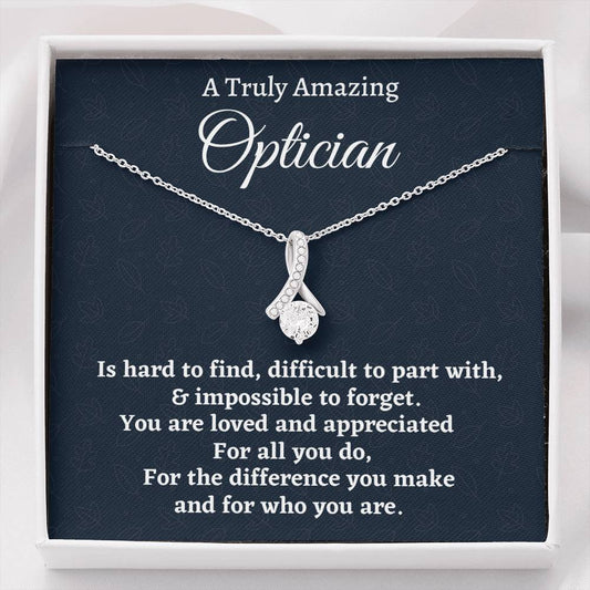 Optician Gift, Appreciation Gift For An Optician, Beautiful Necklace, Personalized Optician Gift, Jewelry Gift For Women