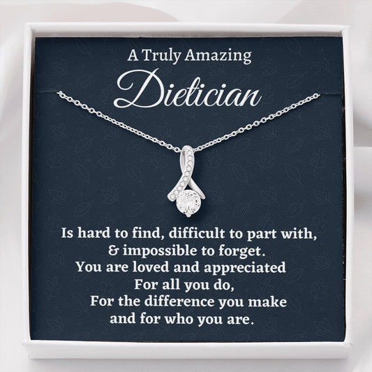 Dietician Gift, Appreciation Gift For A Dietician, Beautiful Necklace Personalized Gift, Jewelry Gift For Women