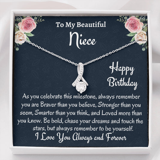 To My Niece Birthday Gift, Beautiful Necklace, Gift For Niece From Aunt, Birthday Jewelry Gift, Uncle to Niece Gift