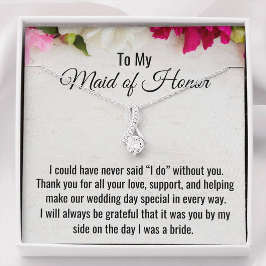 Maid Of Honor Gift, Thank You for Being My Maid Of Honor Gift, Beautiful Necklace Gift From Bride