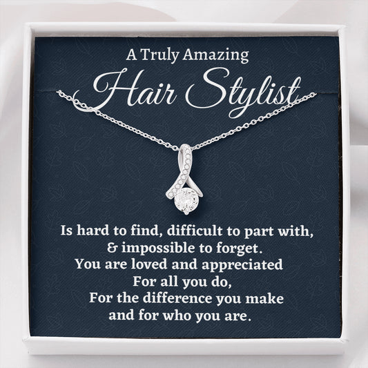 Hair Stylist Gift, Appreciation Gift For A Hair Stylist, Beautiful Necklace Personalized Gift, Jewelry Gift For Women, Farewell Gift