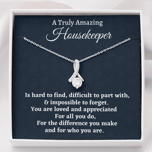 Housekeeper Gift, Appreciation Gift For A Housekeeper, Beautiful Necklace Personalized Gift, Jewelry Gift For Women