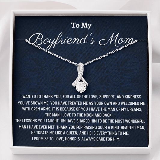 To My Boyfriend's Mom Gift, Beautiful Necklace,  Christmas Gift for Boyfriend's Mom Gift for Boyfriend's Mom From Girlfriend