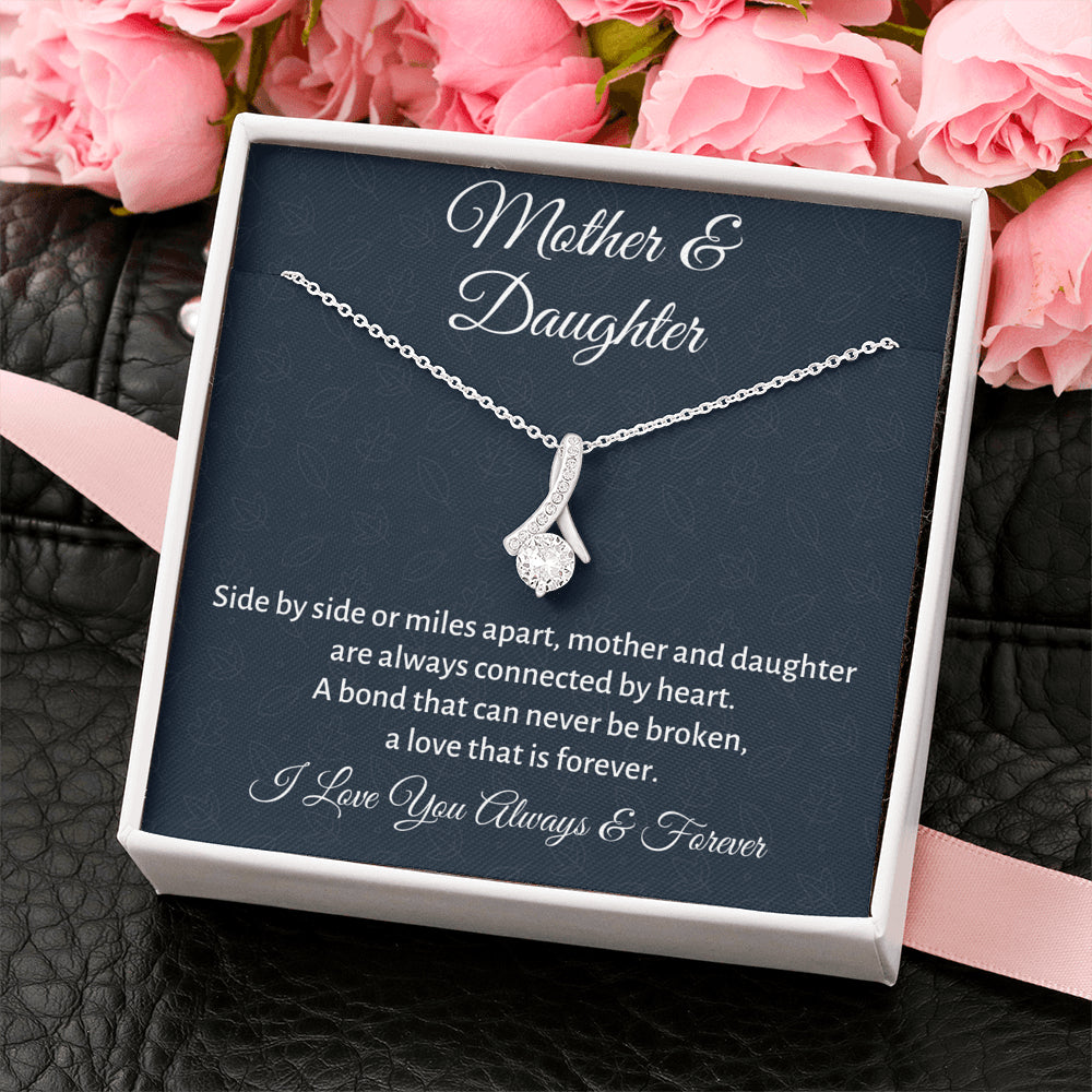 Mother & Daughter Beautiful Necklace Gift, Mom Birthday or Christmas Present from Daughter, Parent Appreciation Gift