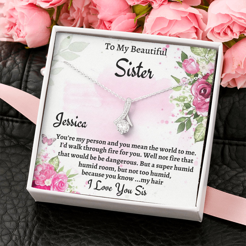 To My Sister Gift, Personalized Beautiful Necklace, Gift For Soul Sister, Birthday Gift For A Sister, Best Friend Christmas Gift