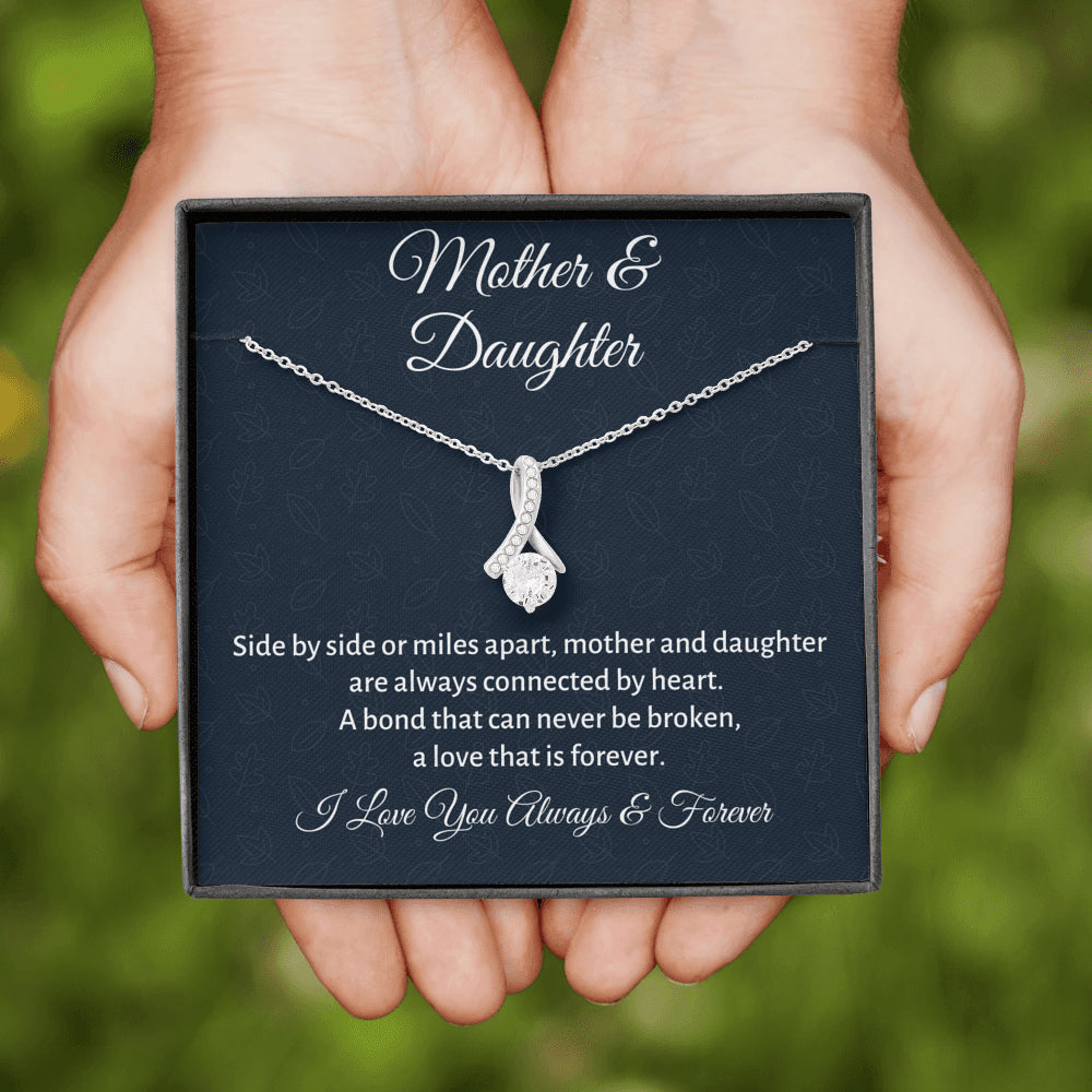 Mother & Daughter Beautiful Necklace Gift, Mom Birthday or Christmas Present from Daughter, Parent Appreciation Gift